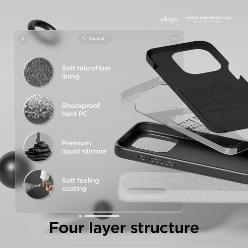 BMW iPhone 15 Pro Max BMW MagSafe flydende silikone-cover, sort 2