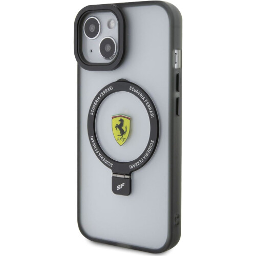 Ferrari Ferrari Hardcase for iphone 15 with MagSafe & Ring Stand Transparent 1