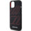 Mercedes-Benz Etui til iPhone 15 sort hårdt silikonecover store rhomber MagSafe 5