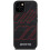 Mercedes-Benz Etui til iPhone 15 sort hårdt silikonecover store rhomber MagSafe 3