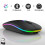 Wireless mouse – LECOO – Bluetooth and 2.4 GHz – Silent – Ergonomic – 3DPI – 7 LED colors – Rechargeable – Black 1
