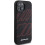 Mercedes-Benz Etui til iPhone 15 sort hårdt silikonecover store rhomber MagSafe 4