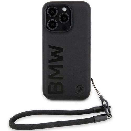 BMW BMW Læder Sort iPhone 15 Pro Etui 1