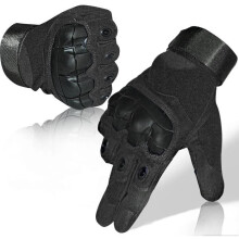 Touchscreen motorcycle gloves, long fingers, summer, shockproof, unisex, tactical, for men and women, for car and motorcycle, black
