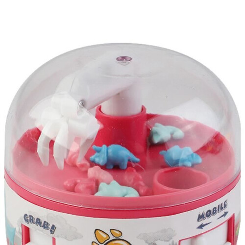 WIRLSWEAL Mini Dinosaur Claw Machine, Interactive Toy for Kids, Unisex, Pink 2