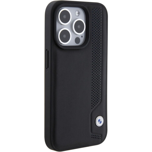 BMW BMW Leather Blue Dots Case for for iphone 15 Pro 6.1" Black 1
