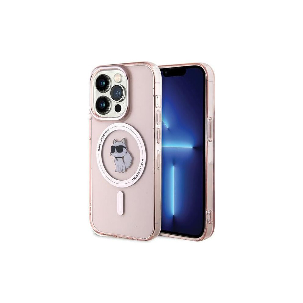 Karl Lagerfeld Iml Choupette Case With Magsafe For Iphone 15 Pro Pink 3666339162535