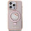Hello Kitty Hello Kitty Ring Stand Glitter Electrop Logo Case for iPhone15Pro Pink 3