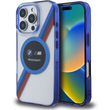 BMW Motorsport IML Circle Hardcase with MagSafe for iPhone 16 Pro Max 6.9" Clear - BMHMP16X23HTPUT