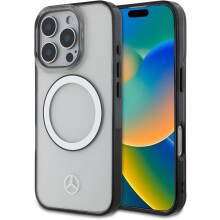Mercedes Printed Logo Case with MagSafe for iPhone 16 Pro 6.3" Clear - MEHMP16L23HUOKC