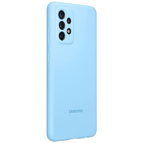 Samsung Original silicone cover for Samsung Galaxy A72 Soft Touch blue 2