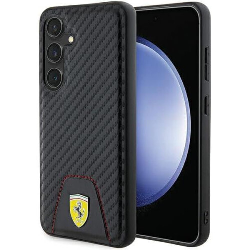 Ferrari Samsung Galaxy S24 Ferrari Kulstofsort Etui