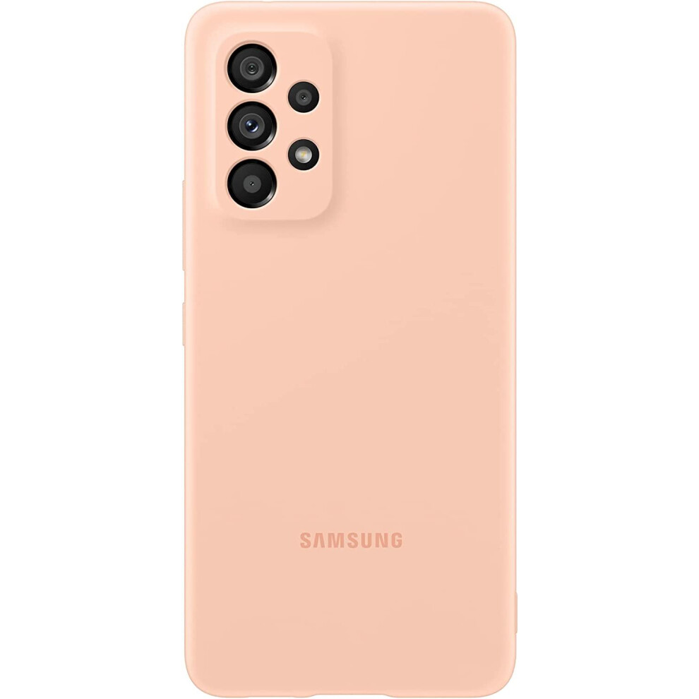 Samsung Case For Galaxy A53 5G Soft Touch Silicone Cover Original Orange