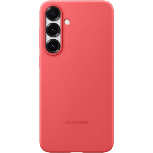 Samsung Samsung Galaxy S25 Plus 6.7" Silicone Case Red EF-PS936CREGWW - Soft-Touch Exterior, Microfiber Lining, Wireless Charging