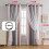 Curtains for girls' rooms - Gray-pink - Rectangular - Blackout - 135 x 240 cm 2