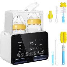 9-in-1 baby bottle warmer, fast bottle warmer, smart temperature control and automatic switch-off, with night light