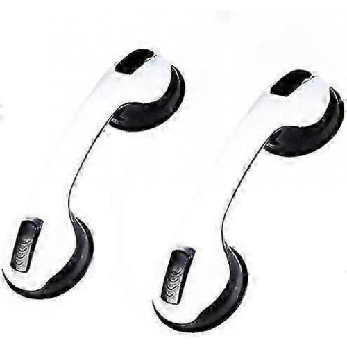 2 Pcs Safety Bathtub Handle/handle/shower Suction Cup for Bathroom + Toilet (black)