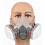 6200 Reusable Half Mask, Gas Mask with Goggles, Painter Protection, Multiple Colors, Large Size 4