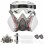 6200 Reusable Half Mask, Gas Mask with Goggles, Painter Protection, Multiple Colors, Large Size 2