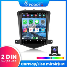 Android 13 9.7 inch 2GB + 32GB 2-DIN car radio with Apple CarPlay, DSP, GPS, Bluetooth, FM for Chevrolet Cruze 2008-2015