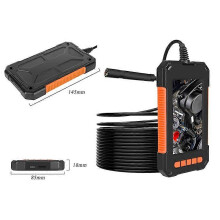 High-definition pipe camera with screen 8mm lens car maintenance detector visual industrial endoscope