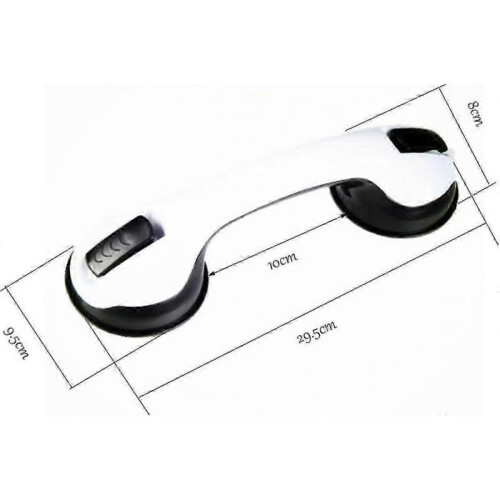 2 Pcs Safety Bathtub Handle/handle/shower Suction Cup for Bathroom + Toilet (black) 1