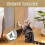 Natural sisal cat scratching mat, 40 x 60 cm, protects carpets and sofas. 4
