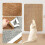 Natural sisal cat scratching mat, 40 x 60 cm, protects carpets and sofas. 6
