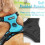 No-pull dog harness with 2 leash attachments, adjustable padded dog harness (blue, M) 4