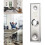 Exit Button Stainless Steel Door Push Button,Round Push Button Switch,Door Access Control Electric Switch Hollow Door Frame/Built-in Electrical Box 1