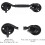 2pcs Cabin Hook, Window Bracket,door Latch Hook,stainless Steel Shed Latch,4 Inch(black) 2