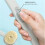 Exfoliating bath brush with long handle for massage and back, green and gray 4