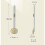 Exfoliating bath brush with long handle for massage and back, green and gray 2