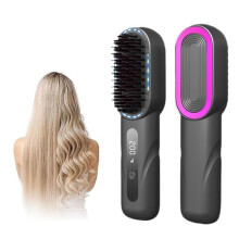 Cordless styling brush, 20 million negative ions, portable heating brush, 4 temperatures
