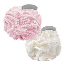 2-pack soft bath and shower sponges, loofah balls, shower gel and bath sponge for women