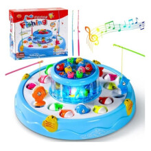 Fishing toy for 2, 3, and 4-year-olds, with 4 rods and 26 fish. Magnetic game for girls aged 2, 3, 4, 5, and 6.