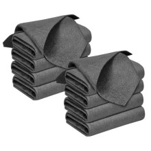Pack of 10 reusable thick microfiber cleaning cloths, 30 x 30 cm, for windows, mirrors, cars, kitchens
