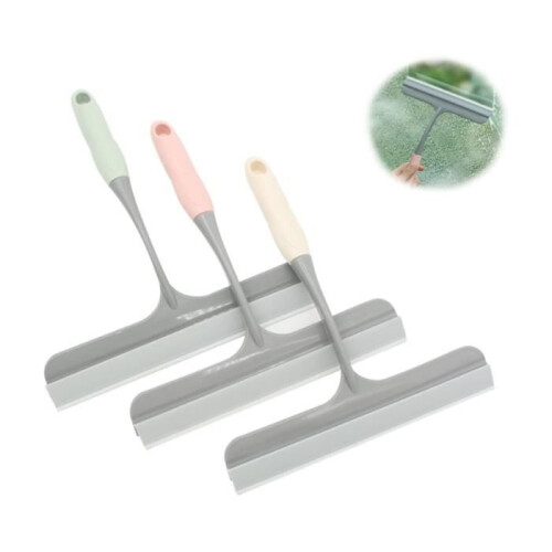 Shower squeegee, 3-piece window squeegee, beige silicone shower squeegee, shower window squeegee for mirrors, bathrooms,