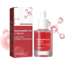 Dark spot correcting serum, 30 ml / 10% niacinamide, 4% tranexamic acid. Fights acne spots.