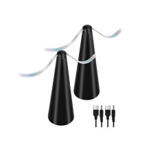 Fly repellent fan, 2-pack, chemical-free mosquito repellent fabric, keeps flies and mosquitoes away