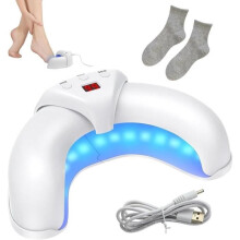 Foldable nail fungus treatment device, light therapy device with sensor