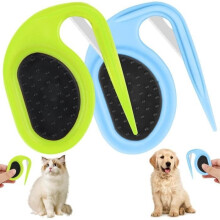 Tangle remover for cats, long hair, 2 dog combs, detangler for pets with steel blade