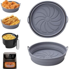 Silicone mold – air fryer – 2-piece – heat-resistant – foldable – non-stick