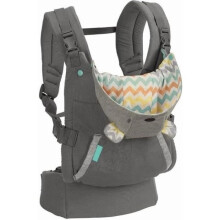 Baby carrier 0-36 months, front and back, easy to carry, cross-front – gray