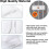 Magnetic screen for doors and windows 120 x 210 cm, automatic closing, fly-resistant, installation without drilling. 3