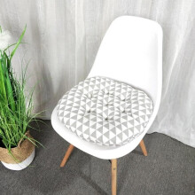 Round cotton and linen cushion for meditation chair 40 x 40 cm y368