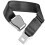 Airplane seat belt extension, black 1