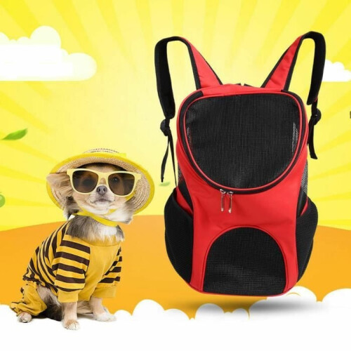 Pet Carrier - Comfortable - Red - 30 x 25 x 35 cm - Polyester - Size M 1