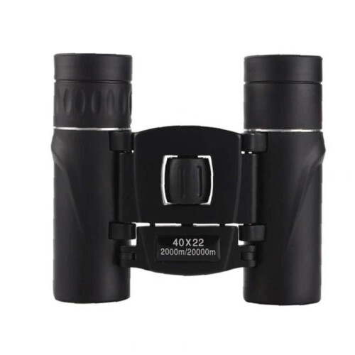40x22 HD Binoculars, BAK4-FMC Optical Telescope, Black, 2000 m Range, Foldable Mini Telescope 1