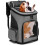 Dog/Cat Backpack, Breathable, Foldable Carrier for Small Animals, Gray 93 1
